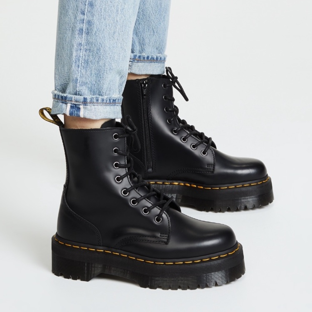 Dr. Martens Jadon 8 Eye Black Combat Boot